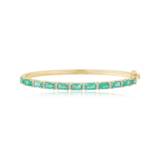 Timeless Emerald Bracelet In Gold