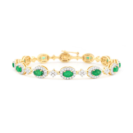Vintage Grace Emerald Bracelet