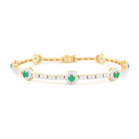 Elegant Curve Diamond Bracelet