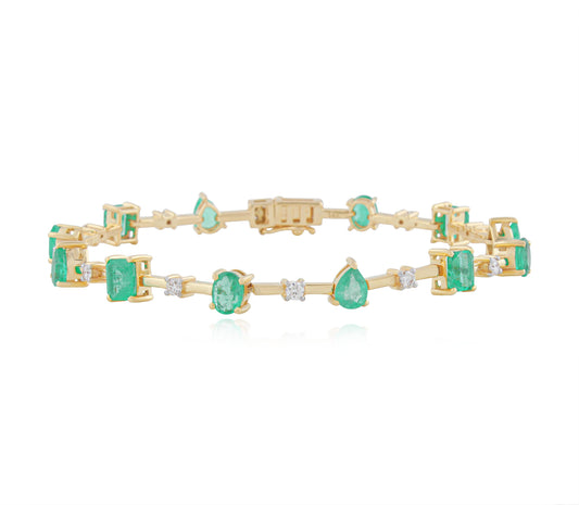 Woven Emerald Bracelet