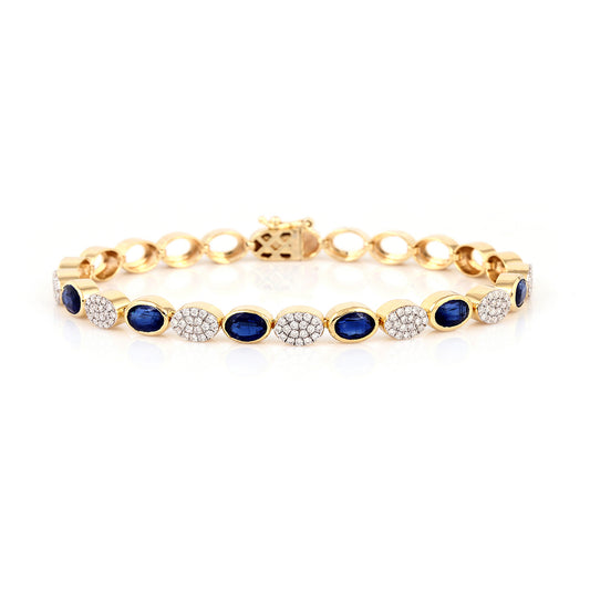 Midnight Muse Sapphire and Diamond Bracelet
