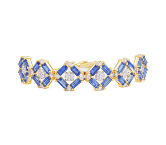 Twilight Sparkle Sapphire and Diamond Bracelet