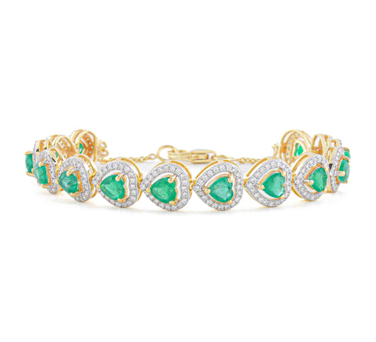 Meadow Charm Emerald Bracelet
