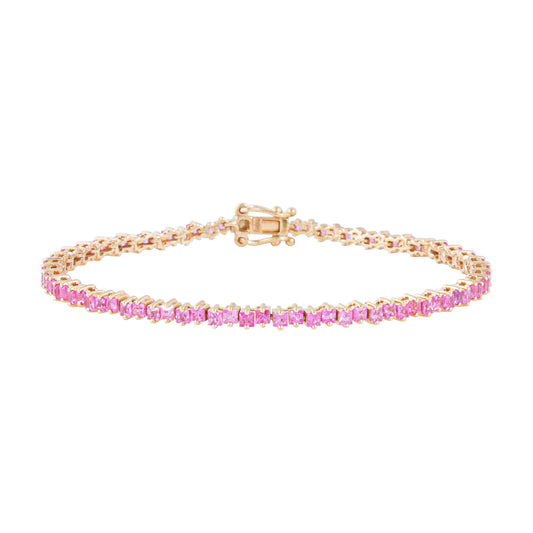 Blush Bloom Pink Sapphire Bracelet
