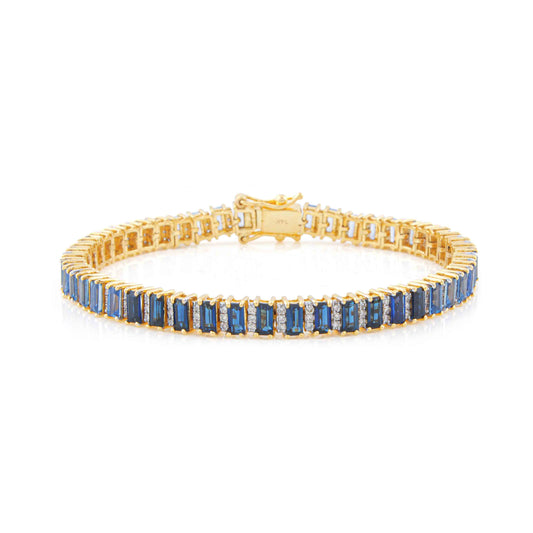 Blue Sapphire Tennis Bracelet for Everyday Elegance