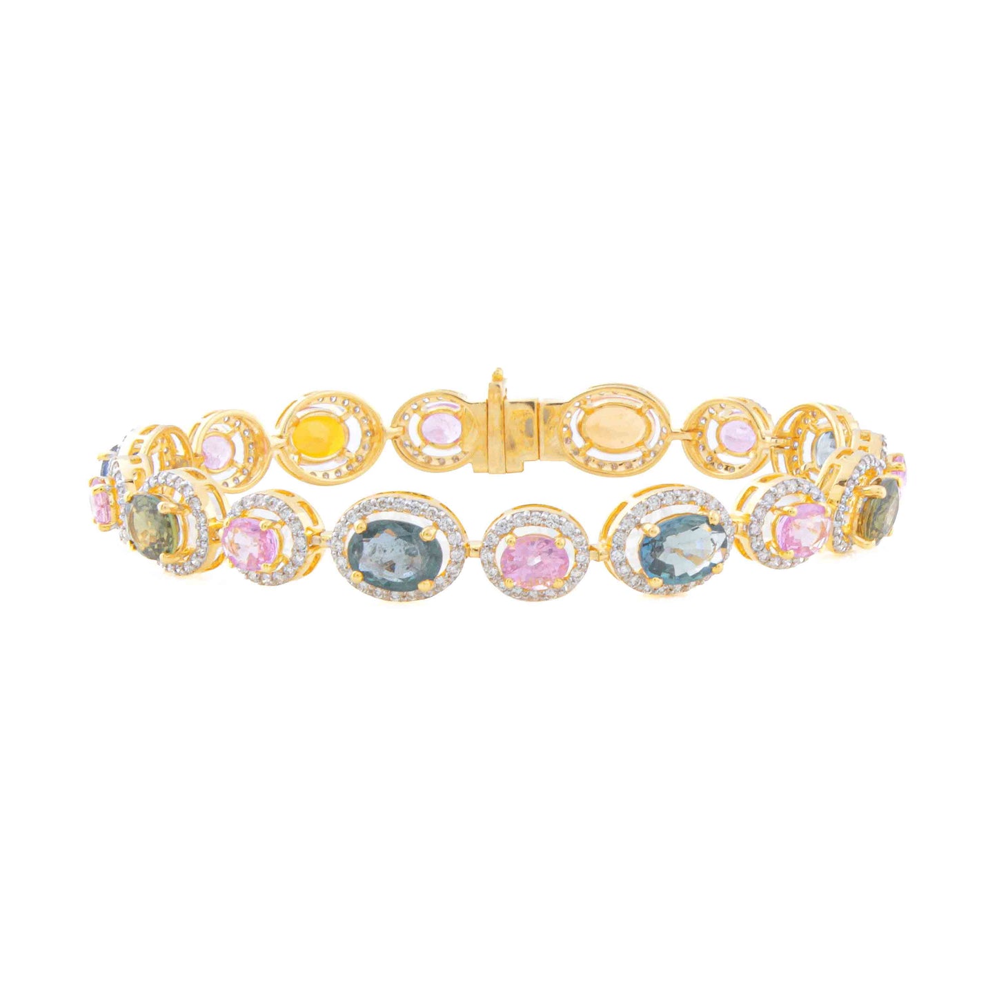 Oval Multi Gemstone Bracelet