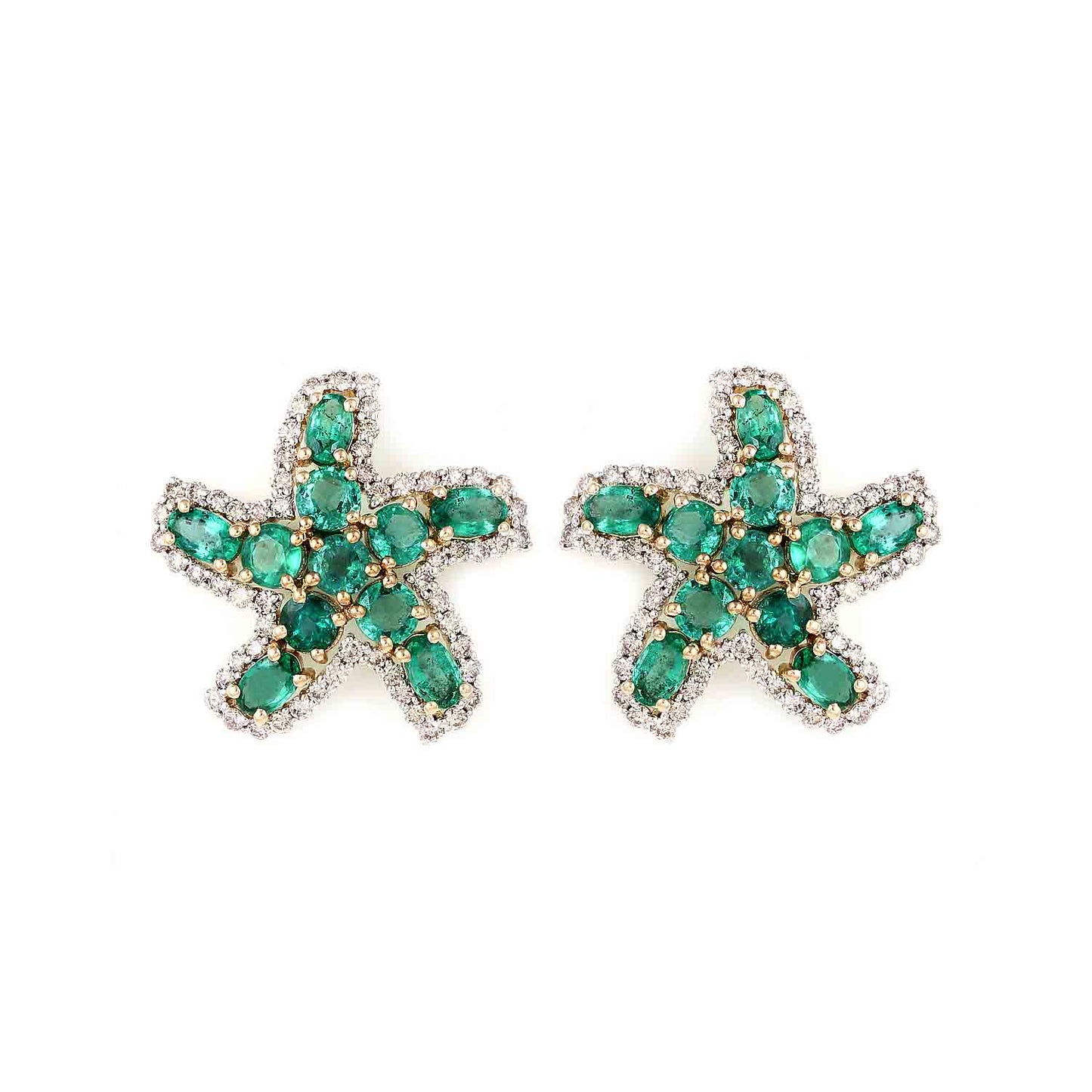Starfish Emerald Earrings