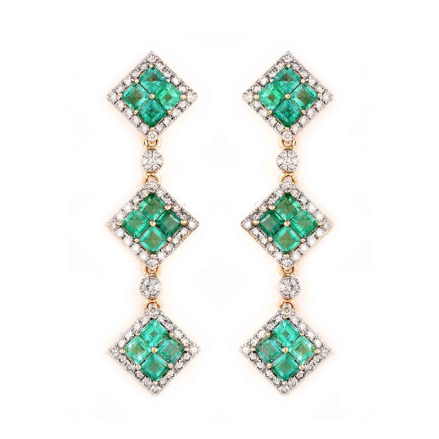 Green Glam Emerald Earrings