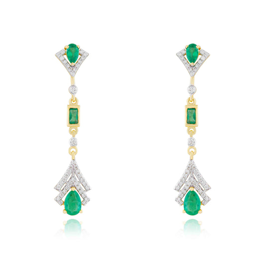 Gracefall Emerald Earrings