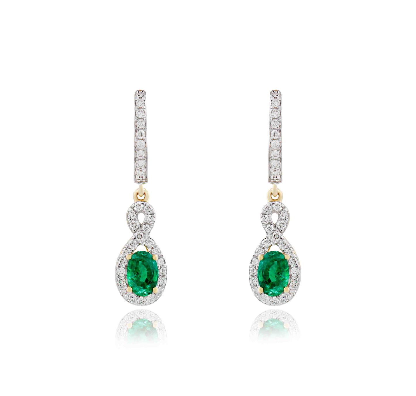 Midnight Dew Emerald and Diamond Drops