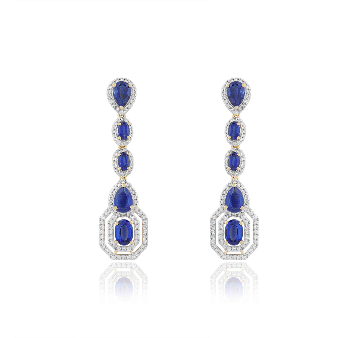 Blue Sapphire Danglers