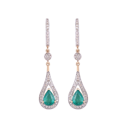 The Empress’s Tear Emerald Earrings