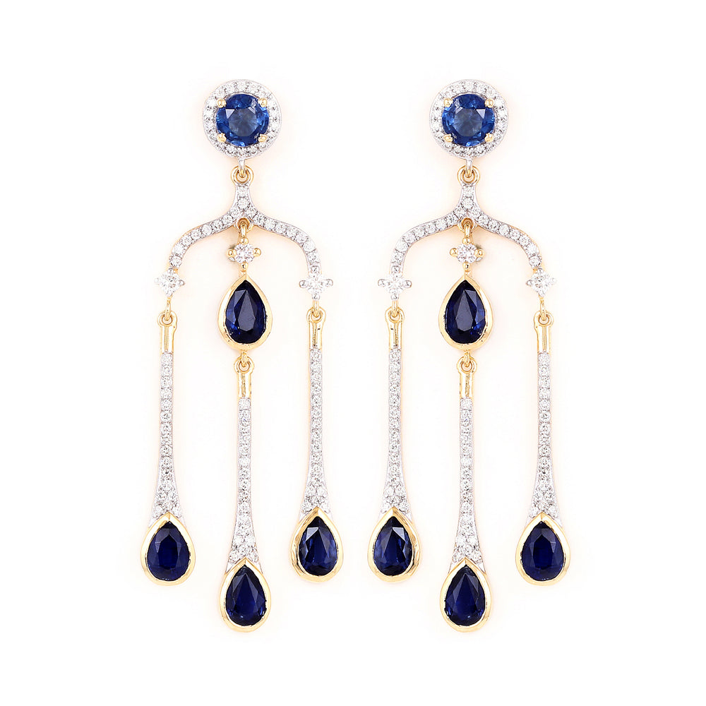 Blue Sapphire Sonnet Earrings
