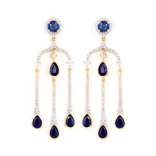 Blue Sapphire Sonnet Earrings