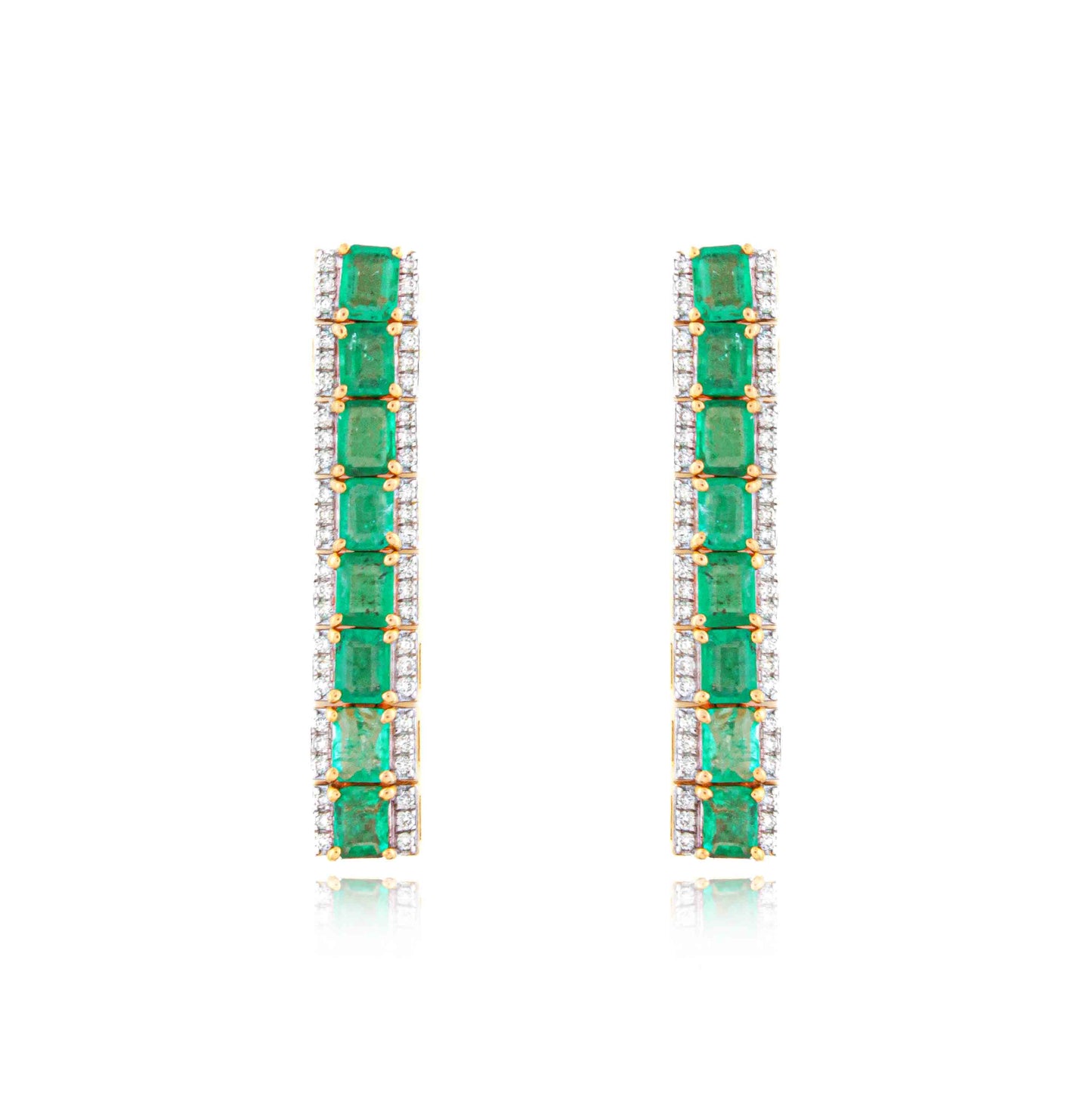 Emerald Constellation Hoops