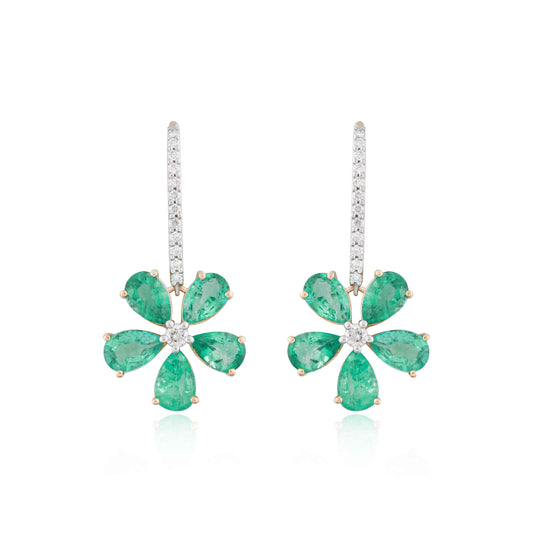 Panna Pankhuri Diamond Earrings