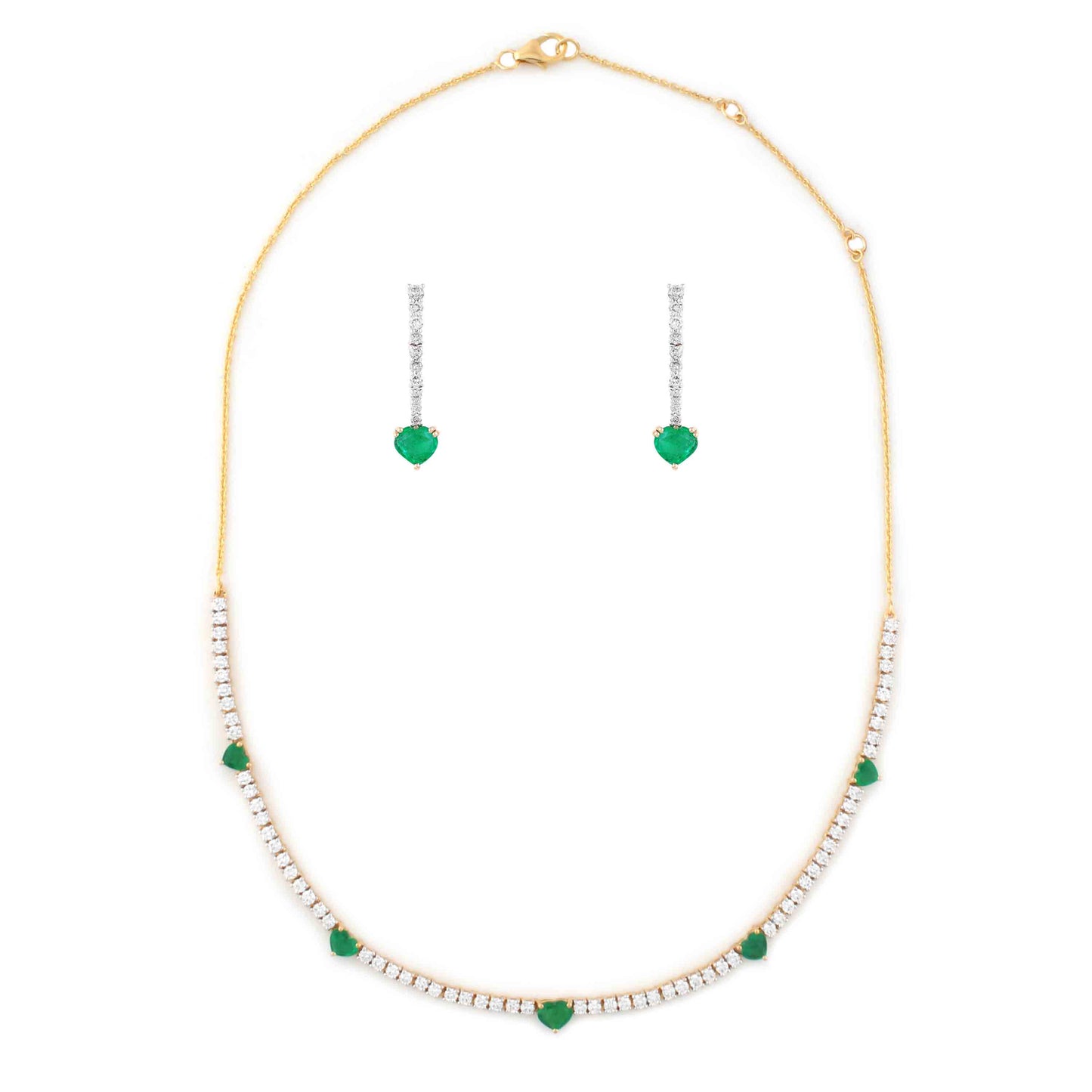 Emerald & Diamond Radiant Set