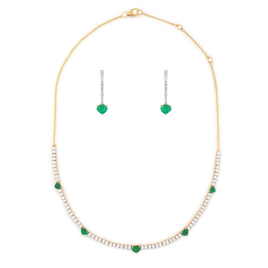 Emerald & Diamond Radiant Set