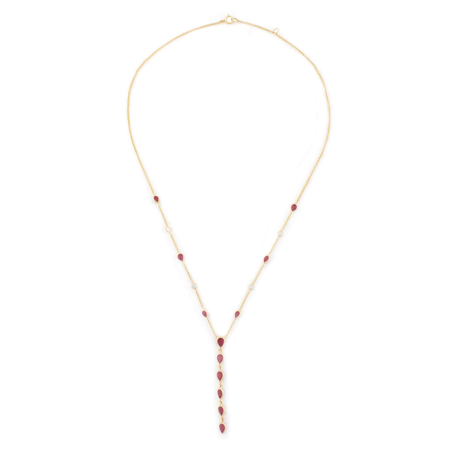 Rainbow Drop Necklace