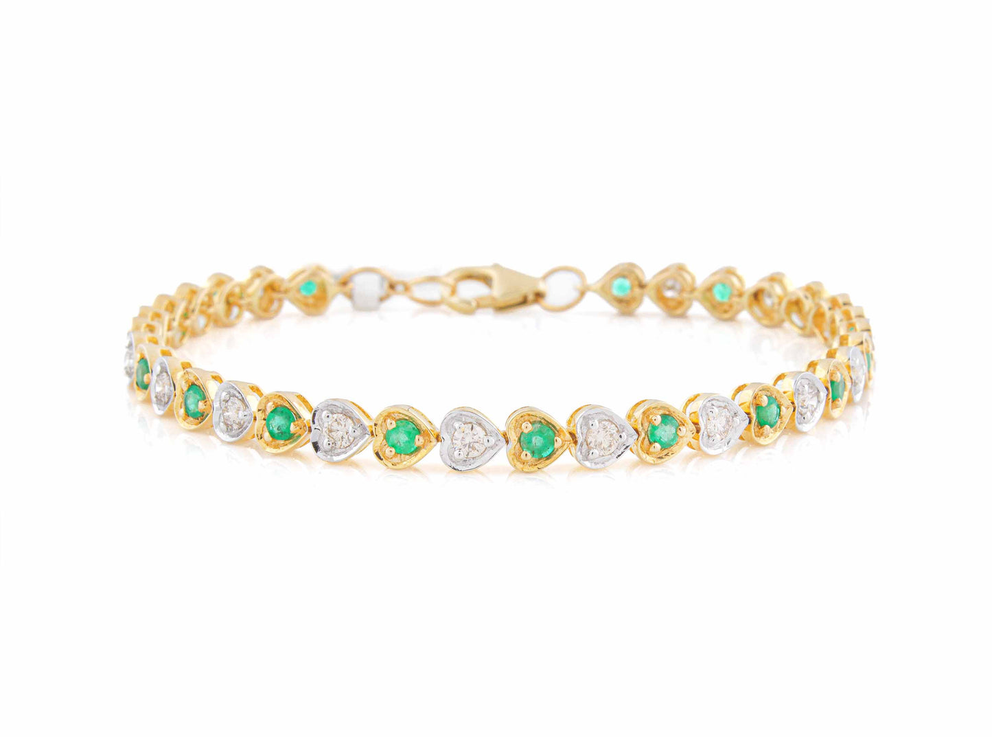 Dazzling Emerald & Diamond Bracelet