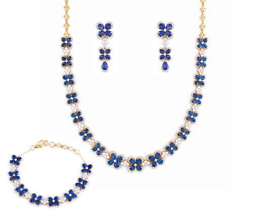 Flora Blue Sapphire Necklace
