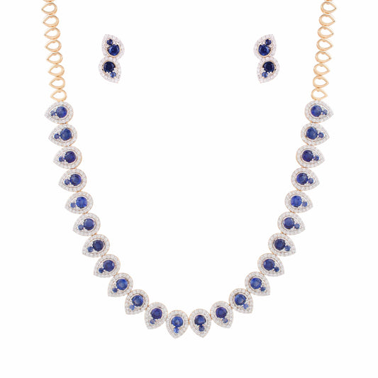 Regal Blue Sapphire Necklace