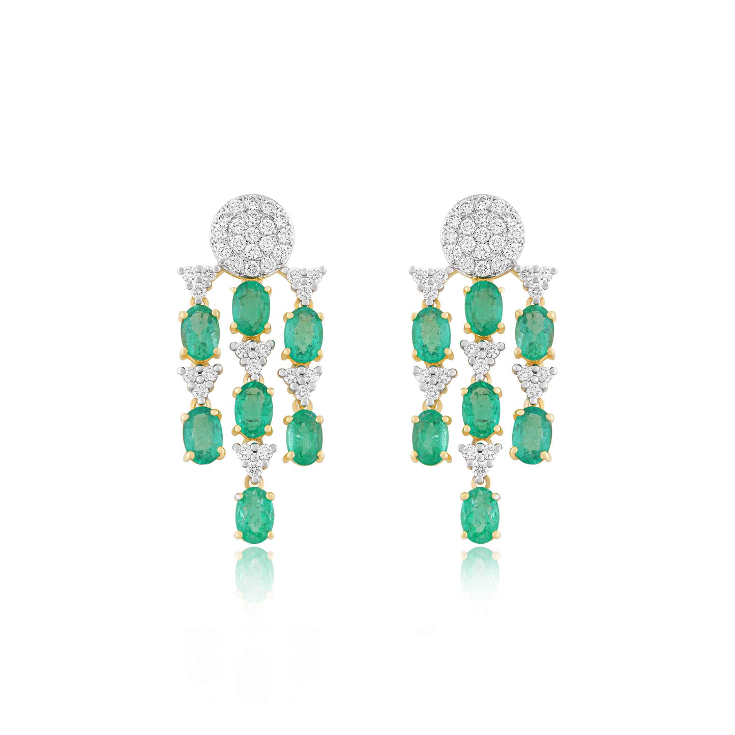 Chandelier Emerald Earrings