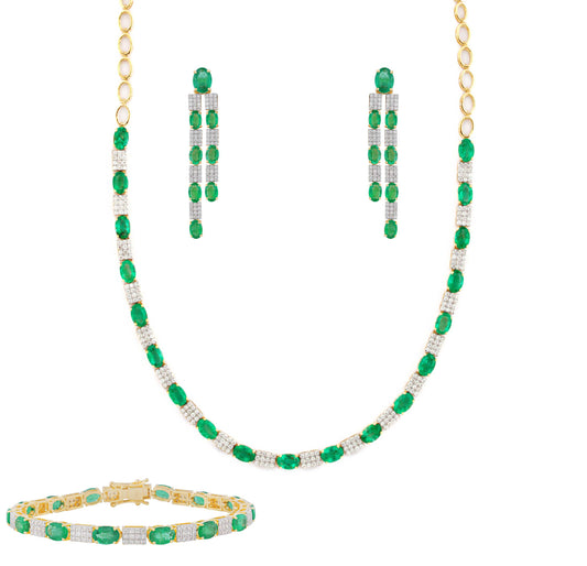 Royal Vines Emerald Set