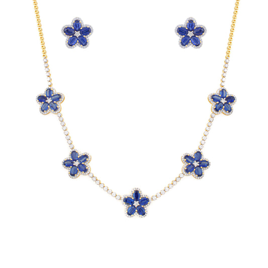 Blue Fresh Bloom Sapphire Set