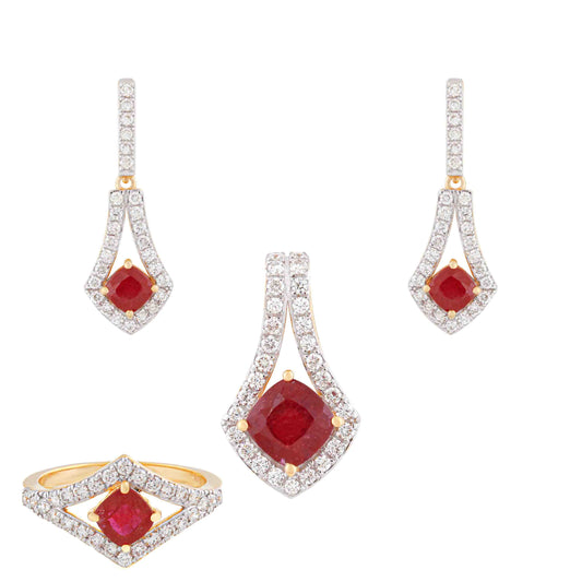 Crimson Kiss Ruby Set