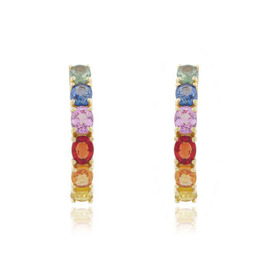 Tropical Spark Hoop Earrrings