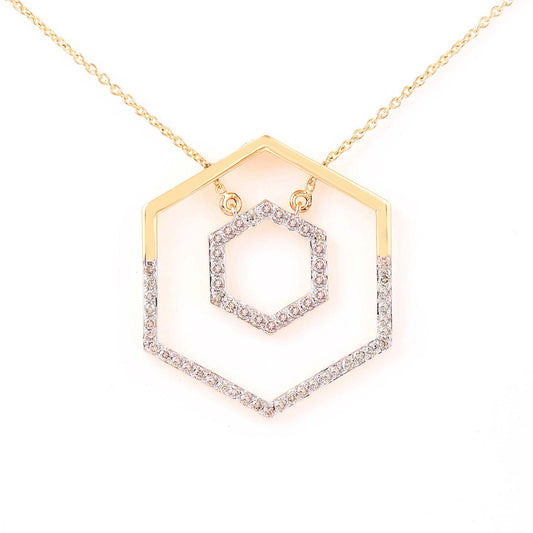 Honeycomb Charm Pendant