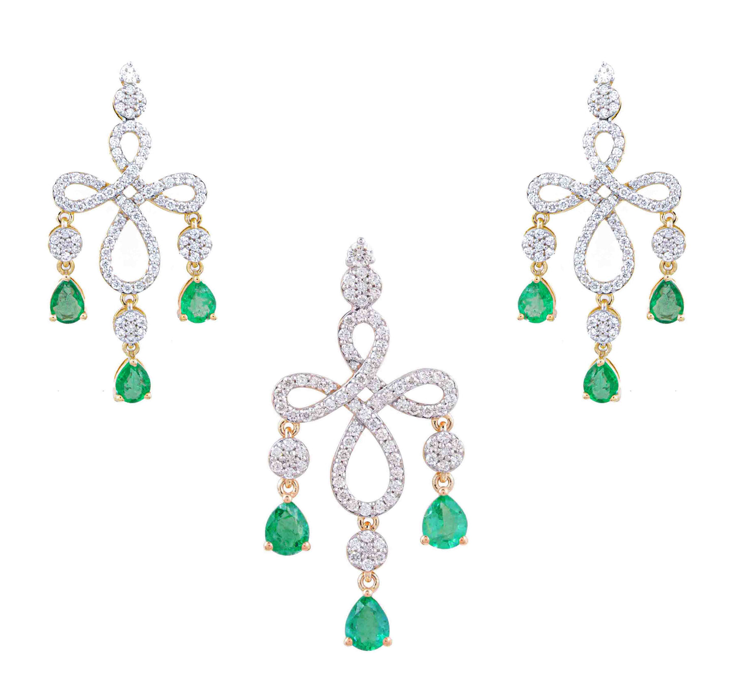 Regal Drop Pendant Set