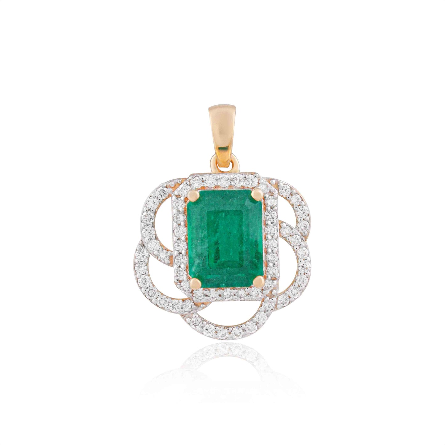 Emerald Swirl Pendant