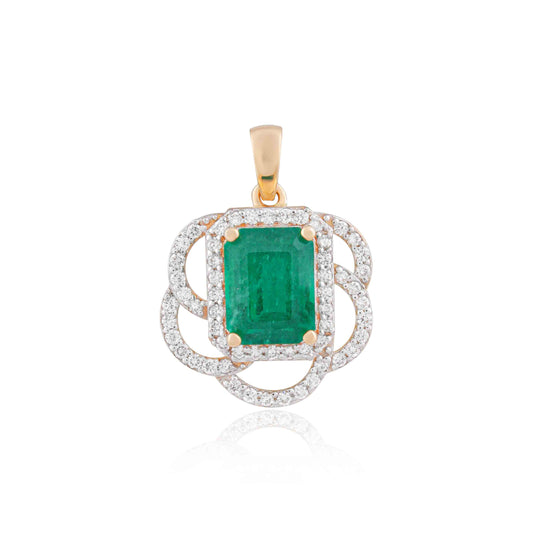 Emerald Swirl Pendant
