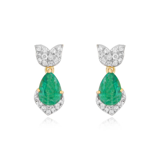 Teardrop Emerald Elegance Set