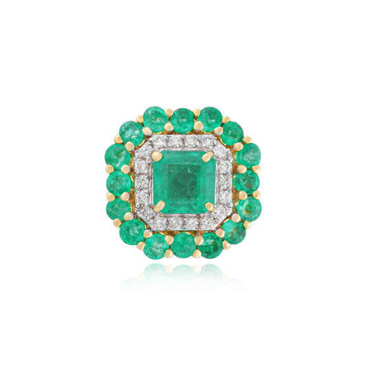 Garden Dew Emerald Ring