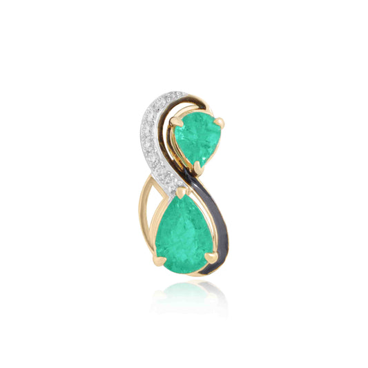 Swirl Emerald Pendant