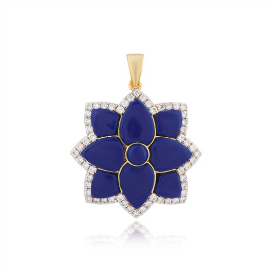 Indigo Petals Pendant