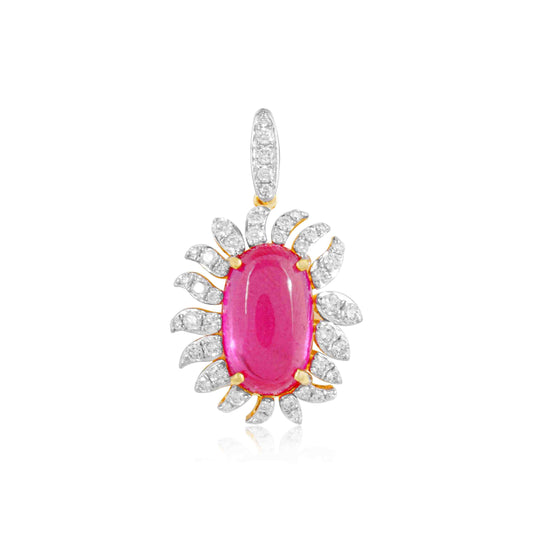 Blushing Halo Pendant