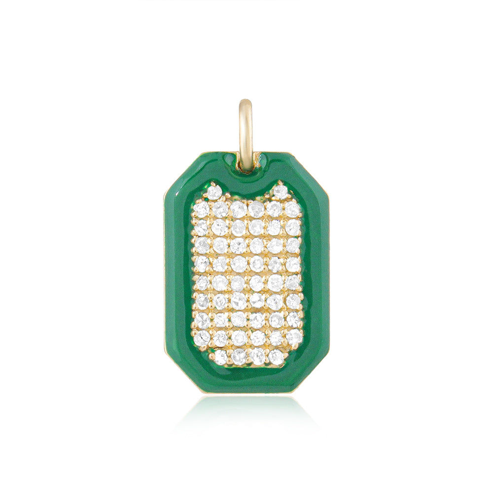 Emerald Grid Pendant