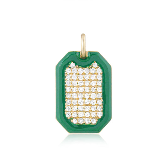 Emerald Grid Pendant
