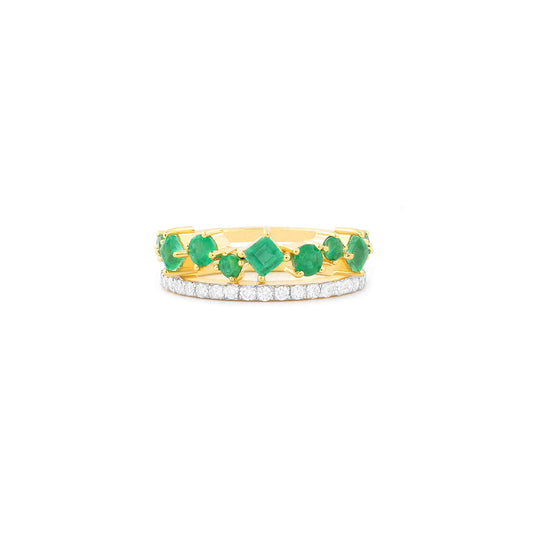 Emerald Spark Ring
