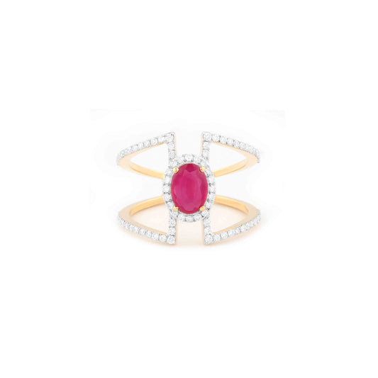 Ruby Bloom Ring
