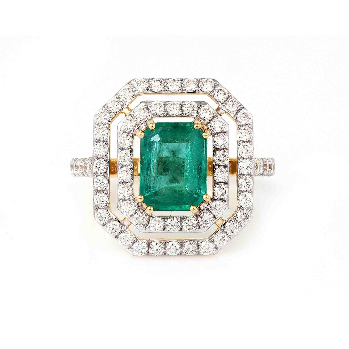 Emerald Teardrop Ring