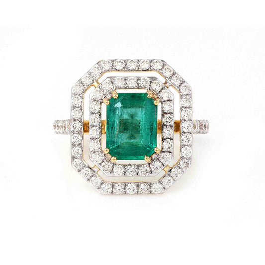 Emerald Teardrop Ring