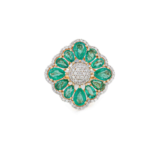 Garden Gate Emerald Ring