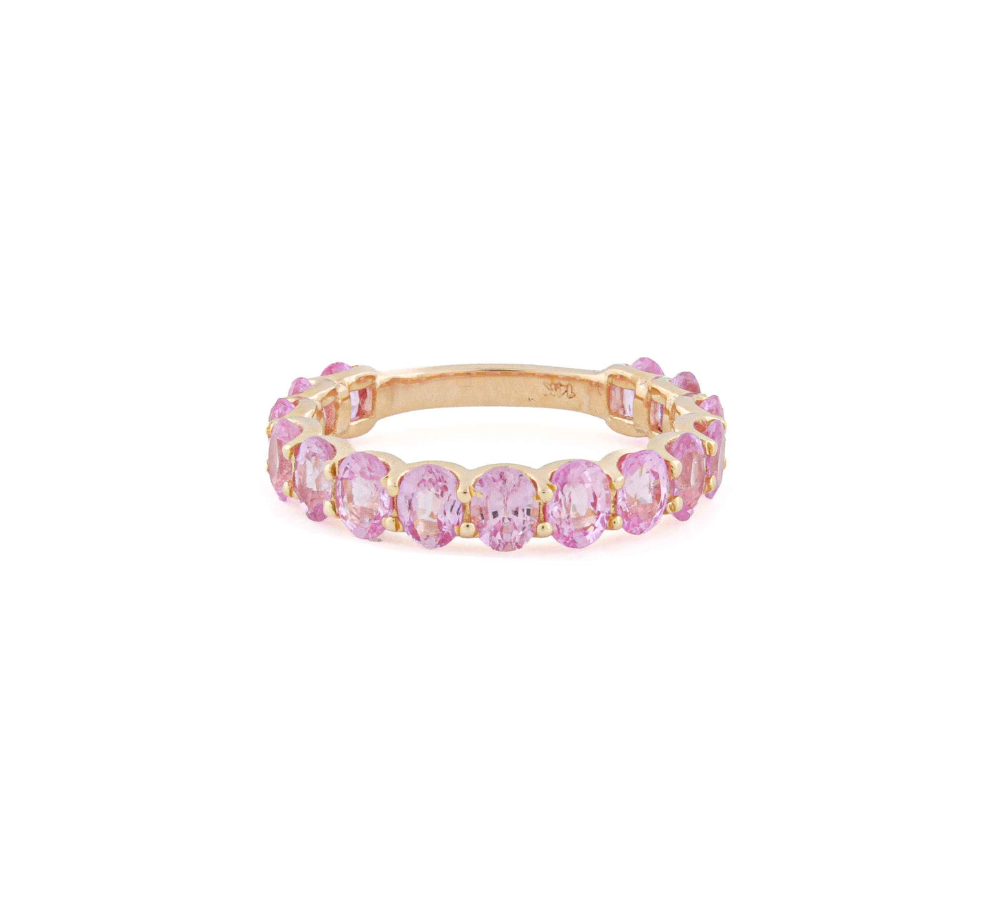 Ethereal Pink Sapphire Eternity Ring