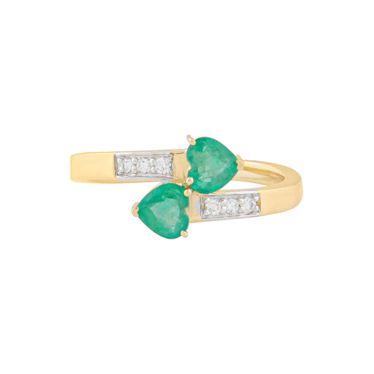 Emerald Duo Ring