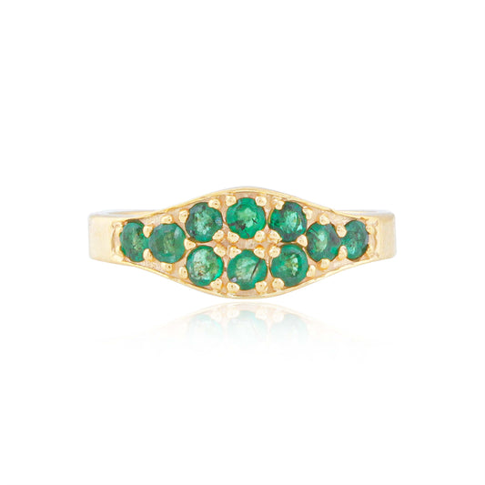 Leaflight Emerald Ring